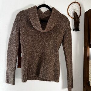 Moda International Taupe Cowl Neck Sweater